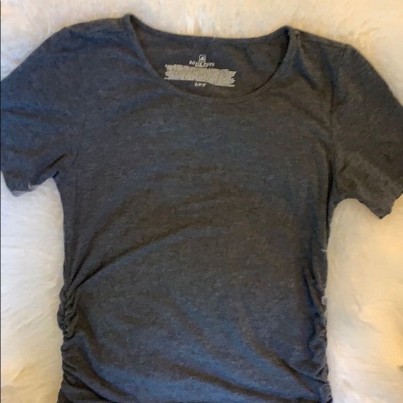 Rosie Pope Ruched Gray Modal Maternity Ruth Dress - Picture 5 of 9